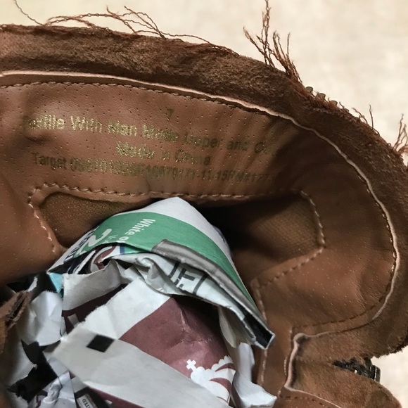 DV Open Toe Booties Heels Fringe Zipper size 7 - Picture 10 of 11